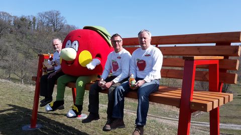 Unsere Streuobstführer Ernst Grefig, Bruno Krug und Karlheinz Barthold
